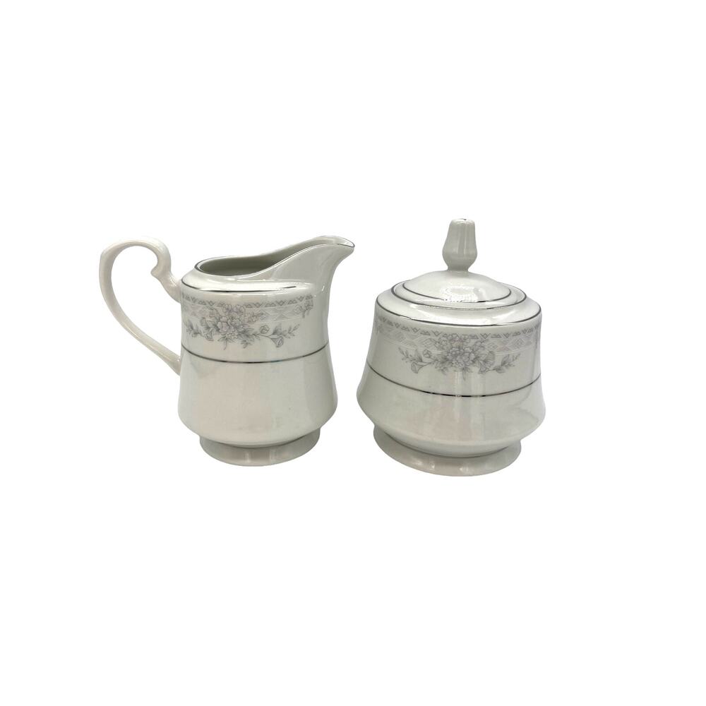 Sango Majesty Collection Romantica 8396 Creamer and Sugar Bowl